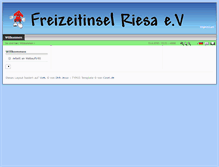 Tablet Screenshot of freizeitinsel-riesa.de